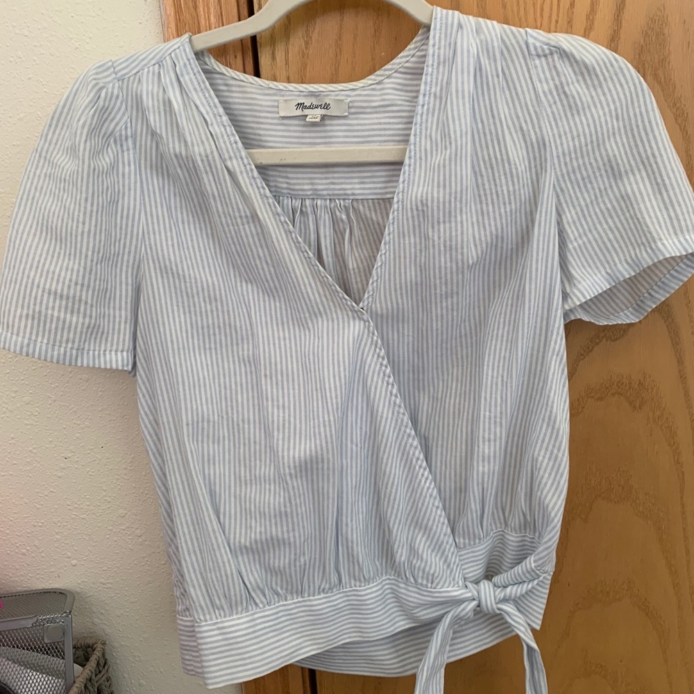 Madewell sear suckered light t shirt